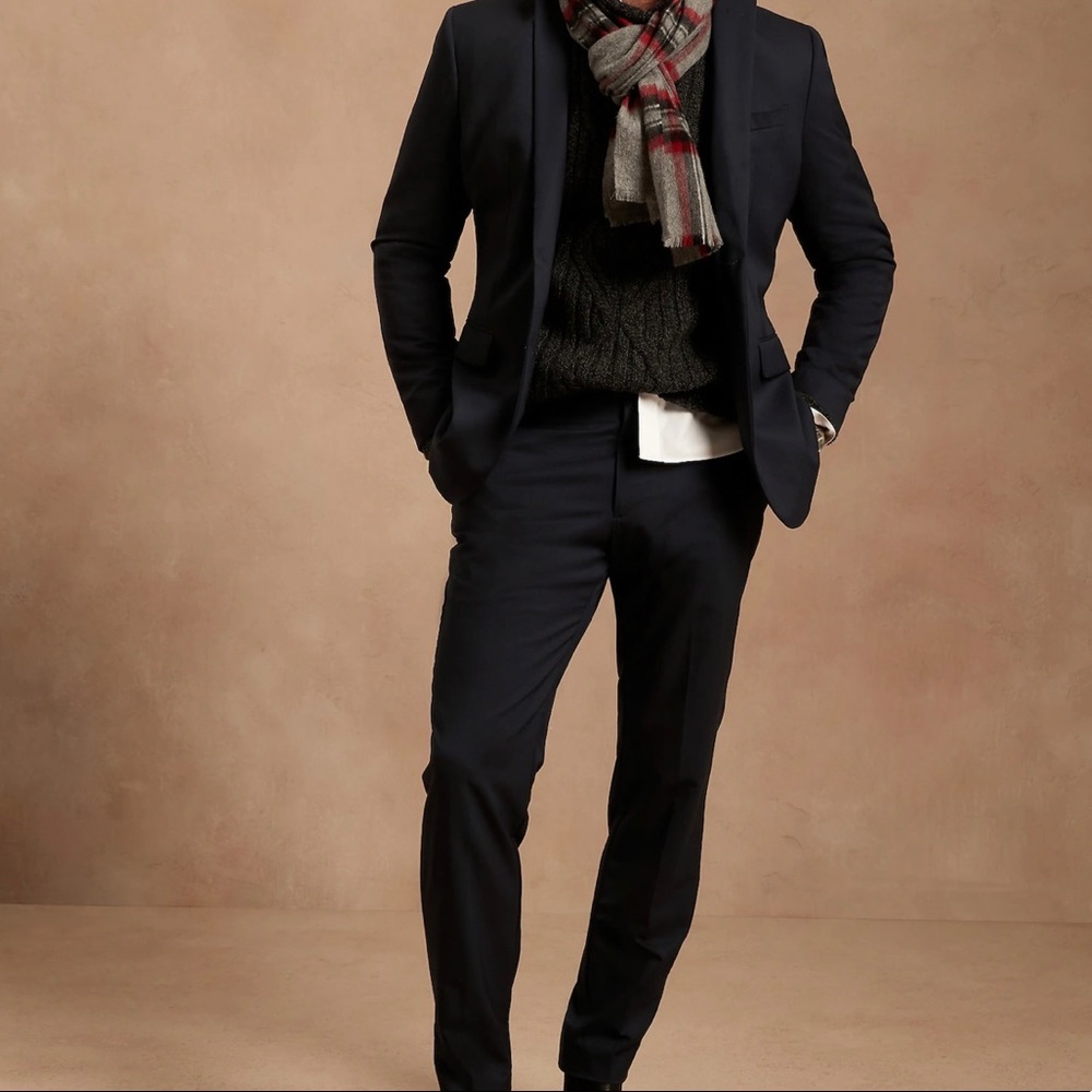 *NWT* Banana Republic Slim Navy Italian Wool Full Suit